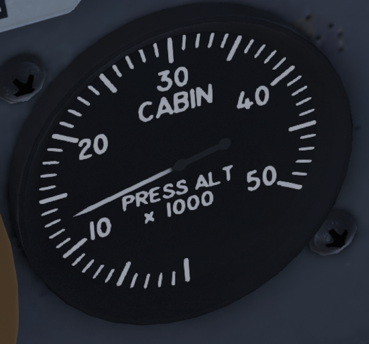Figure 34. Cabin pressure gauge