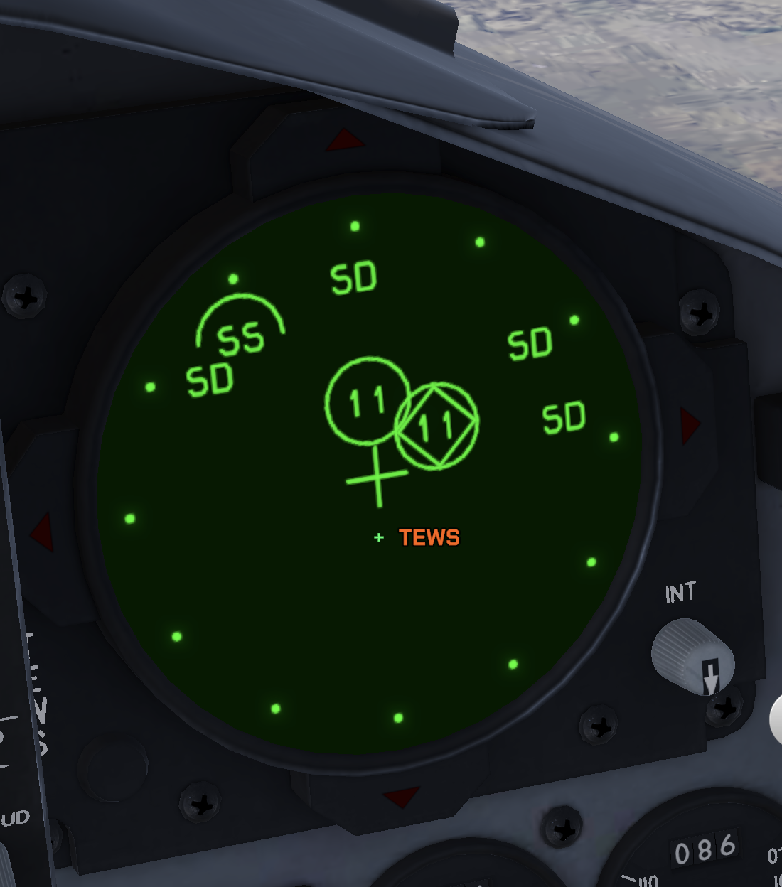 Figure 22. TEWS display