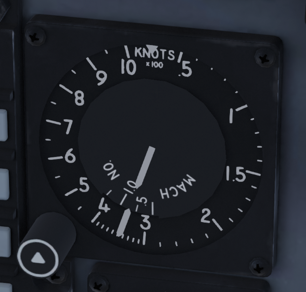 Figure 24. Indicated airspeed and Mach indicator