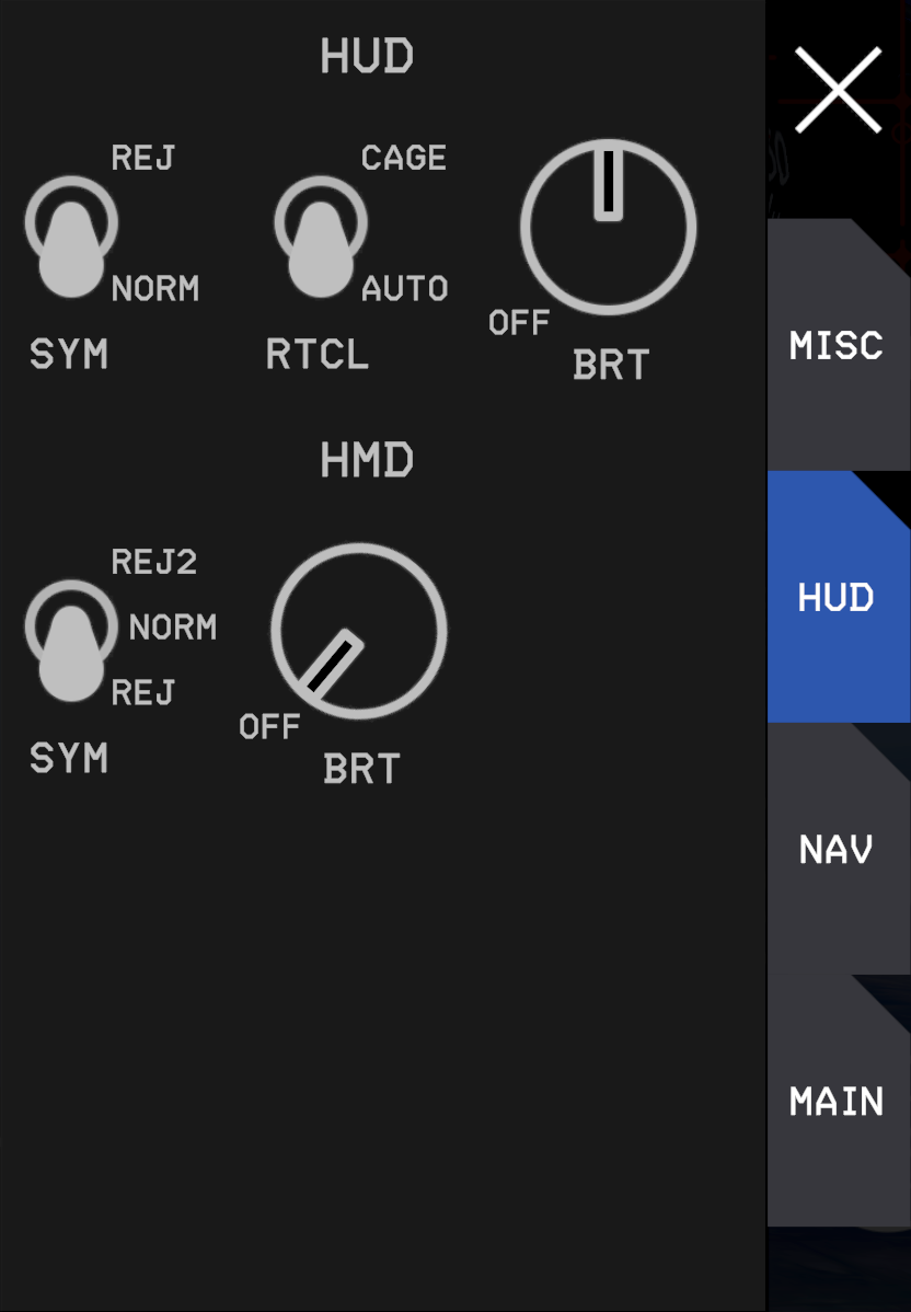 Touch Panel HUD
