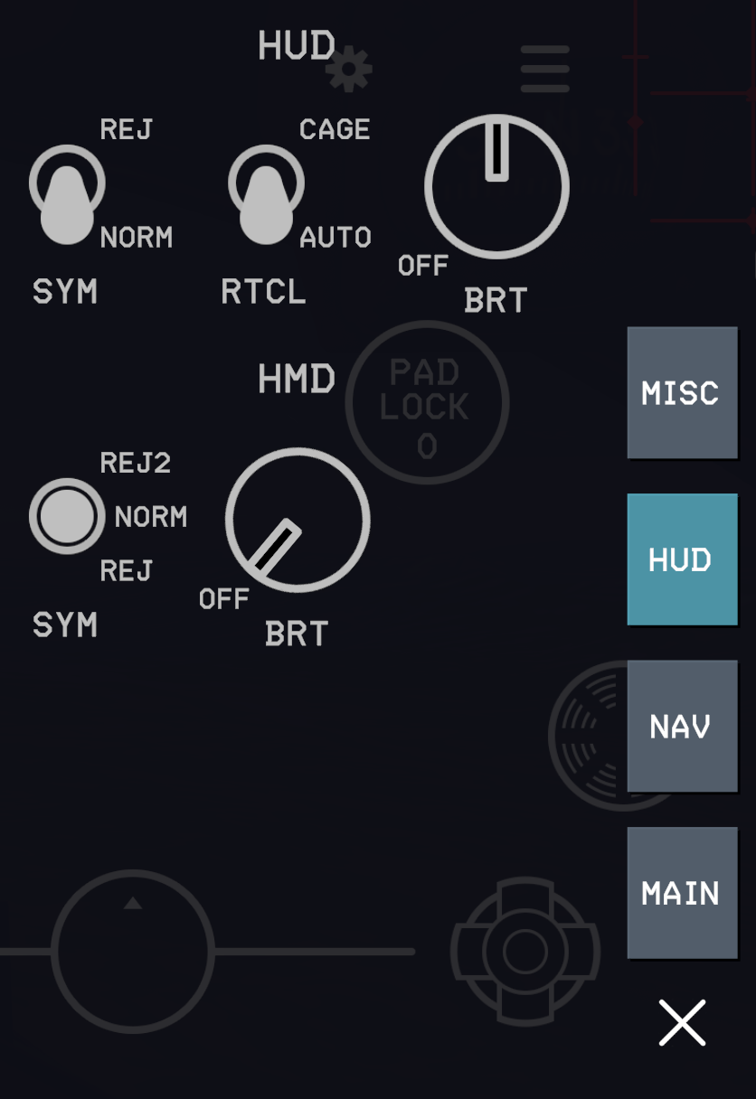 Touch Panel HUD